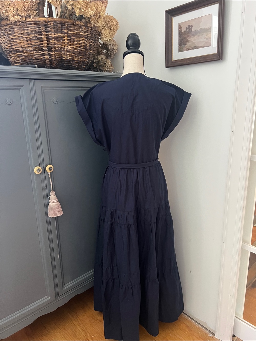 NWT Abercrombie & Fitch Cotton Tiered Maxi Dress - Picture 4 of 4